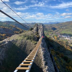 Ferrata Valdetorno puente 100m
