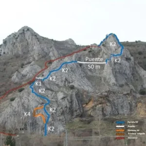 Popup vía ferrata Cueva del Elefante en Cistierna