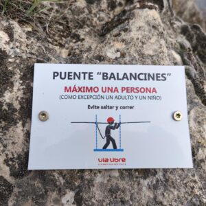 Vía ferrata pancorbo puente balancines