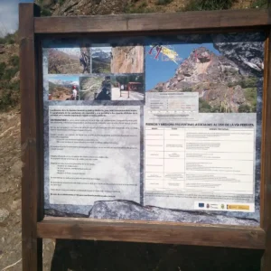 ES.CAN.020 Ferrata los llanos cartel informativo