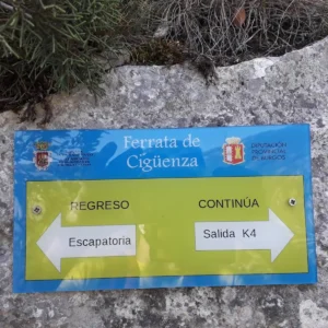 ES.CYL.020 Ferrata Cigüenza Villarcayo cartel K2 K4
