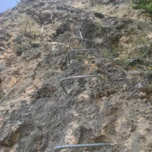 Ferrata Cuestacer Silanes itinerario
